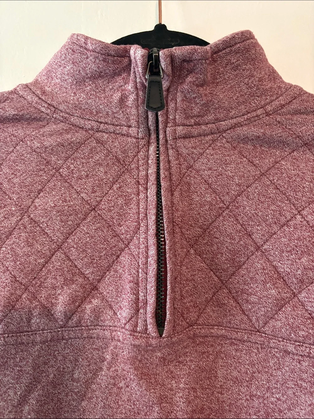 Banana Republic Men's Quarter-Zip Sweater - Dusty Mauve